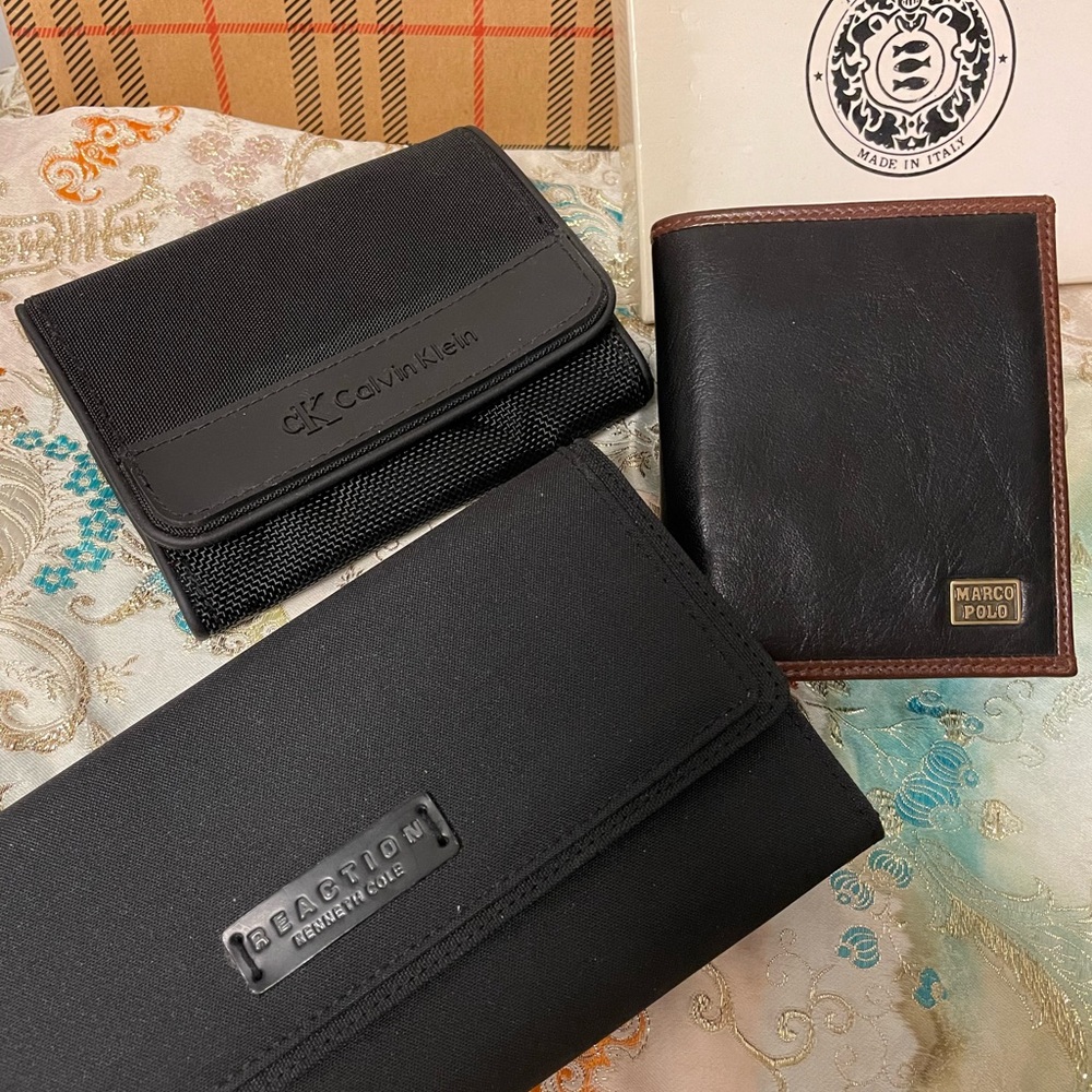 3 for 1: Marco Polo, Kenneth Cole & Calvin Klein wallet bundles